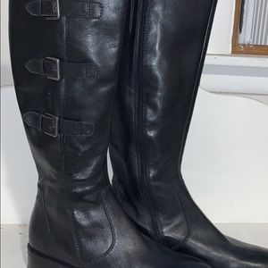 ecco black boots size 9